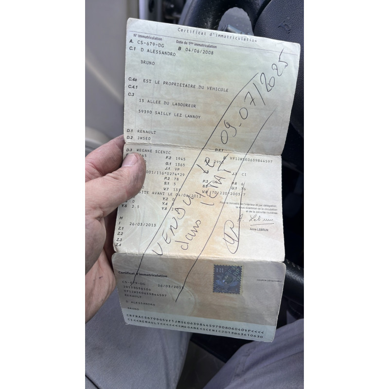 Vitre arriere droit RENAULT SCENIC 2 Photo n°16