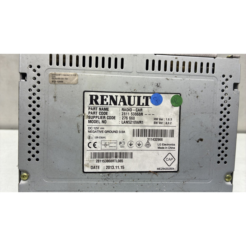 Autoradio d'origine RENAULT CLIO 4 Photo n°2