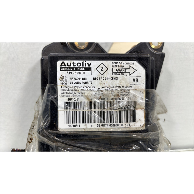 Boitier air bag PEUGEOT 308 1 Photo n°2