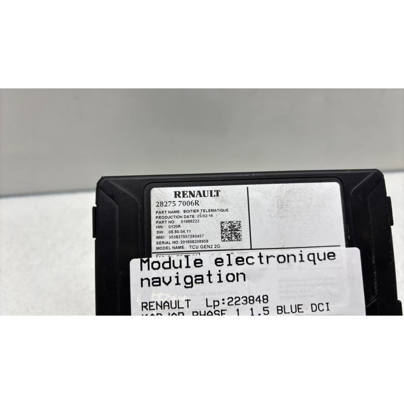 Module électronique RENAULT KADJAR Photo n°4