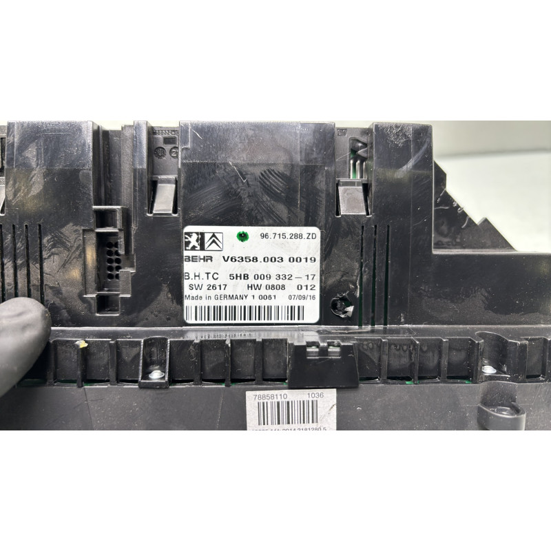 Commande chauffage CITROEN C5 2 Photo n°3