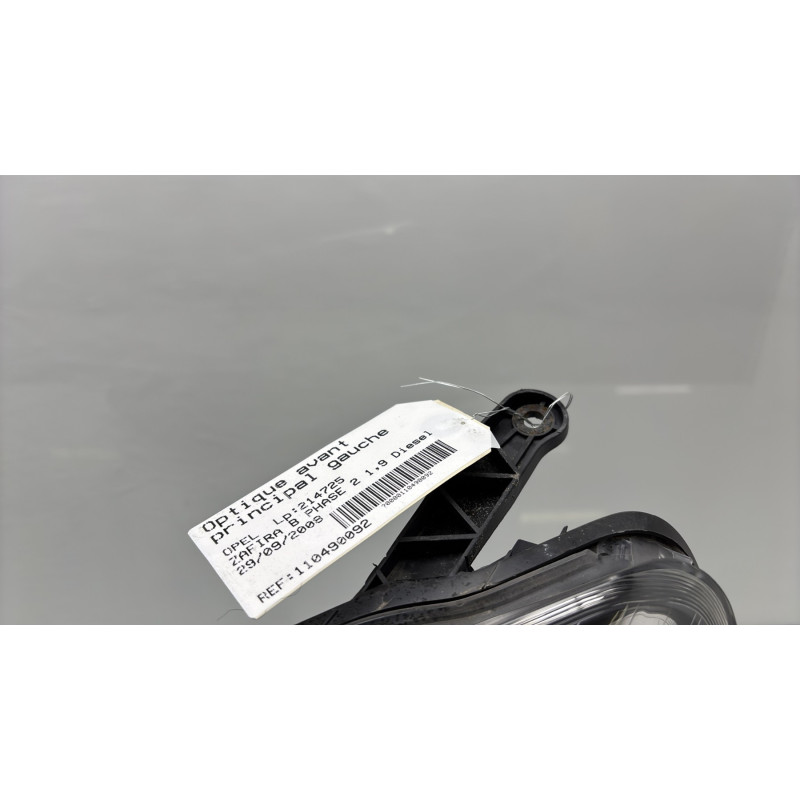 Optique avant principal gauche (feux)(phare) OPEL ZAFIRA B Photo n°3