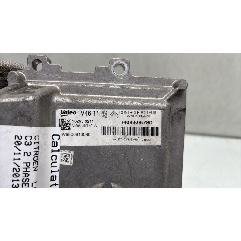 Calculateur moteur CITROEN C3 2 Photo n°2