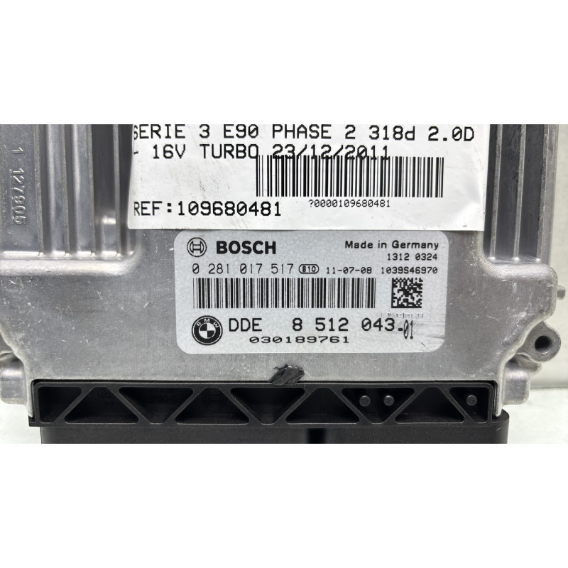 Calculateur moteur BMW SERIE 3 E90 Photo n°2