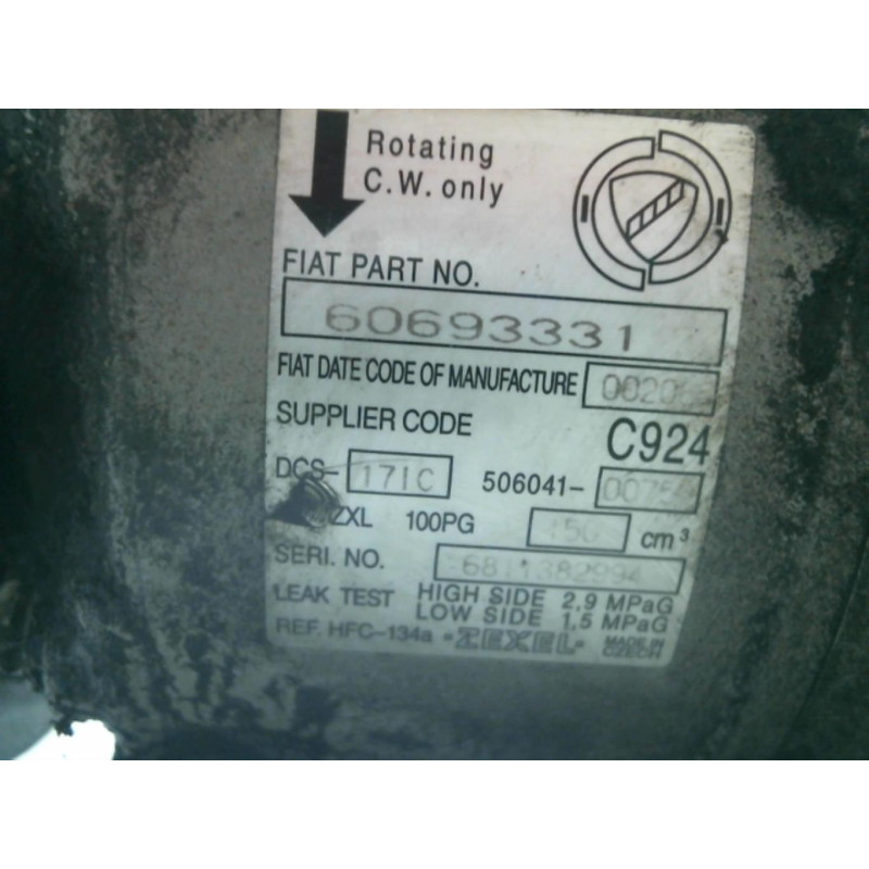 Compresseur clim ALFA ROMEO 159 Photo n°13