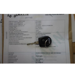 Commodo phare VOLKSWAGEN GOLF 3