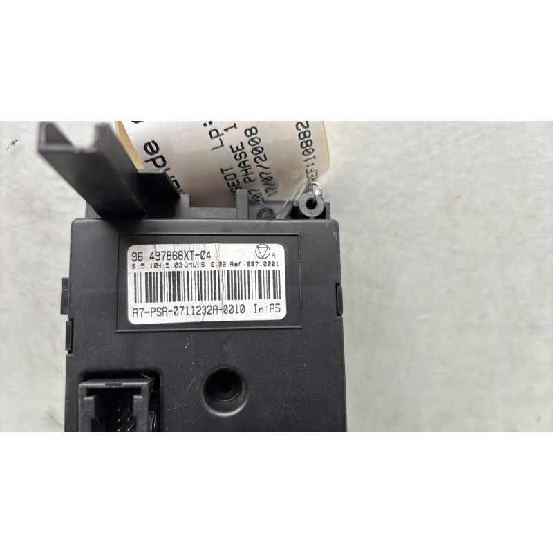 Commande chauffage PEUGEOT 207 Photo n°5