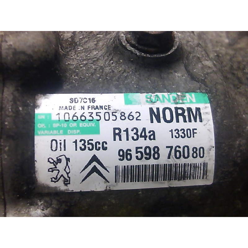 Compresseur clim CITROEN C4 PICASSO 1 Photo n°11