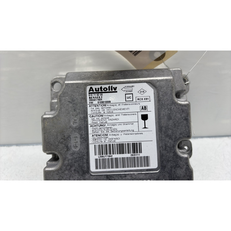 Boitier air bag RENAULT LAGUNA 3 Photo n°2