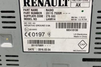 Autoradio d'origine RENAULT MEGANE 4