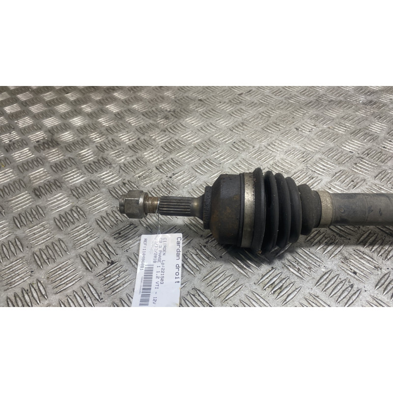 Cardan droit (transmission) CITROEN C3 3 Photo n°2