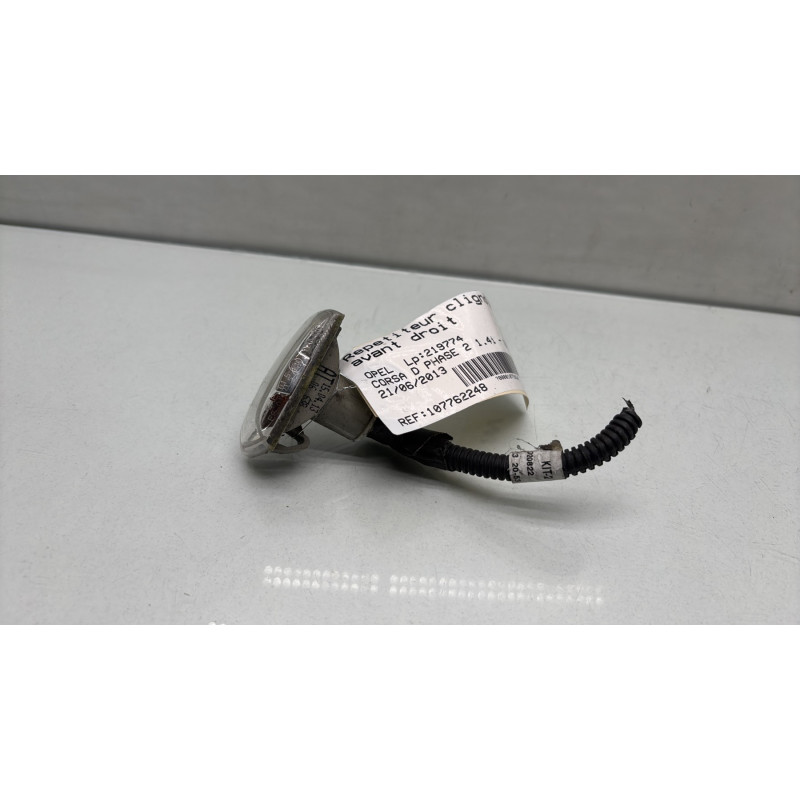 Repetiteur clignotant avant droit  (Feux) OPEL CORSA D Photo n°3