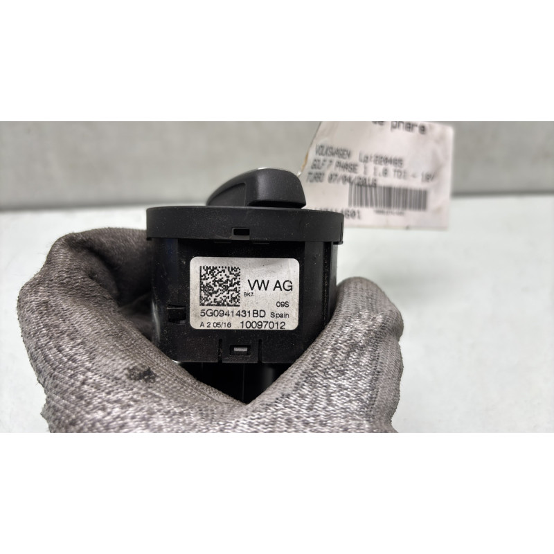 Commande de phare VOLKSWAGEN GOLF 7 Photo n°4