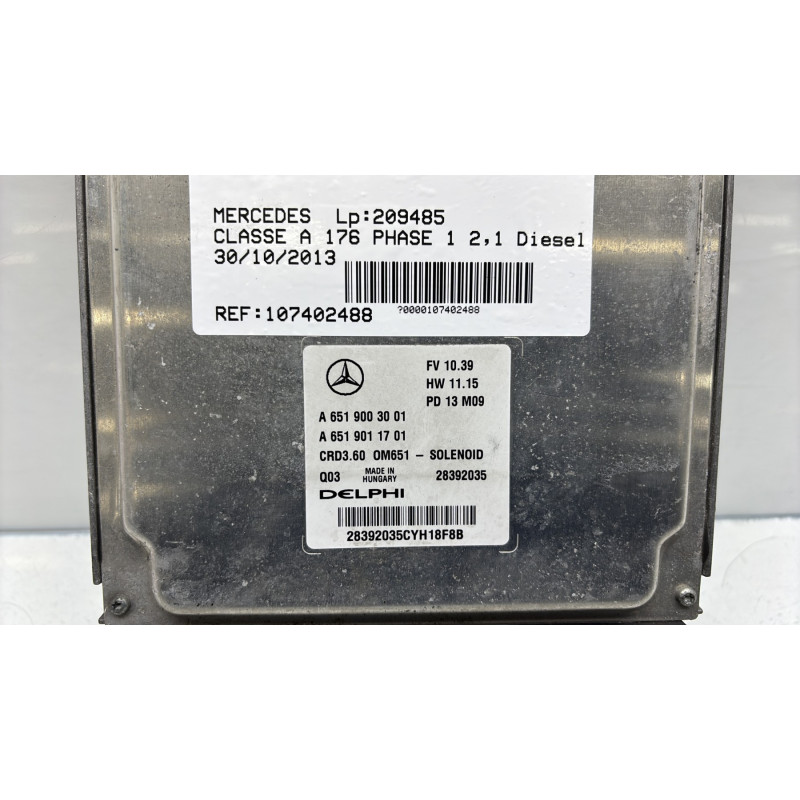 Calculateur moteur MERCEDES CLASSE A 176 Photo n°4