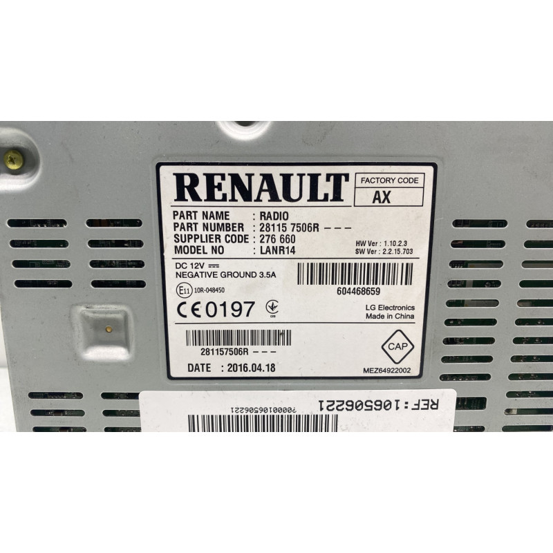 Autoradio d'origine RENAULT TALISMAN Photo n°5