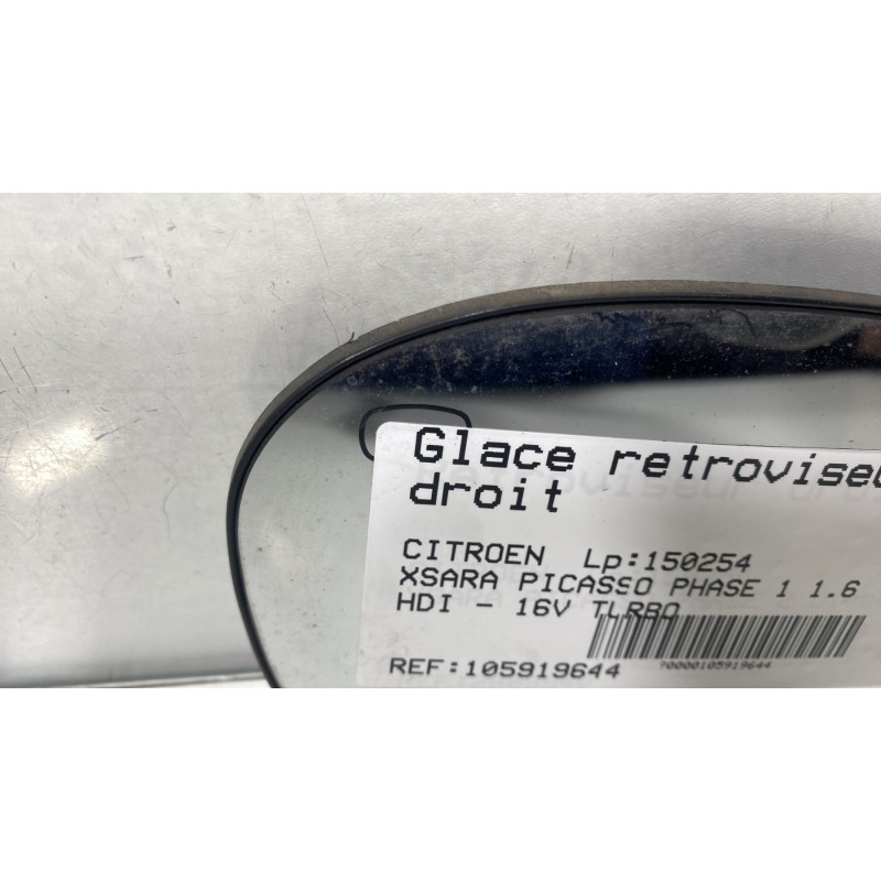 Glace retroviseur droit CITROEN XSARA PICASSO Photo n°2