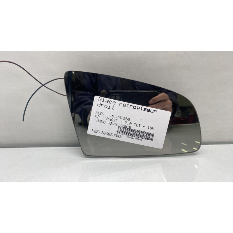 Glace retroviseur droit AUDI A3 2 Photo n°1