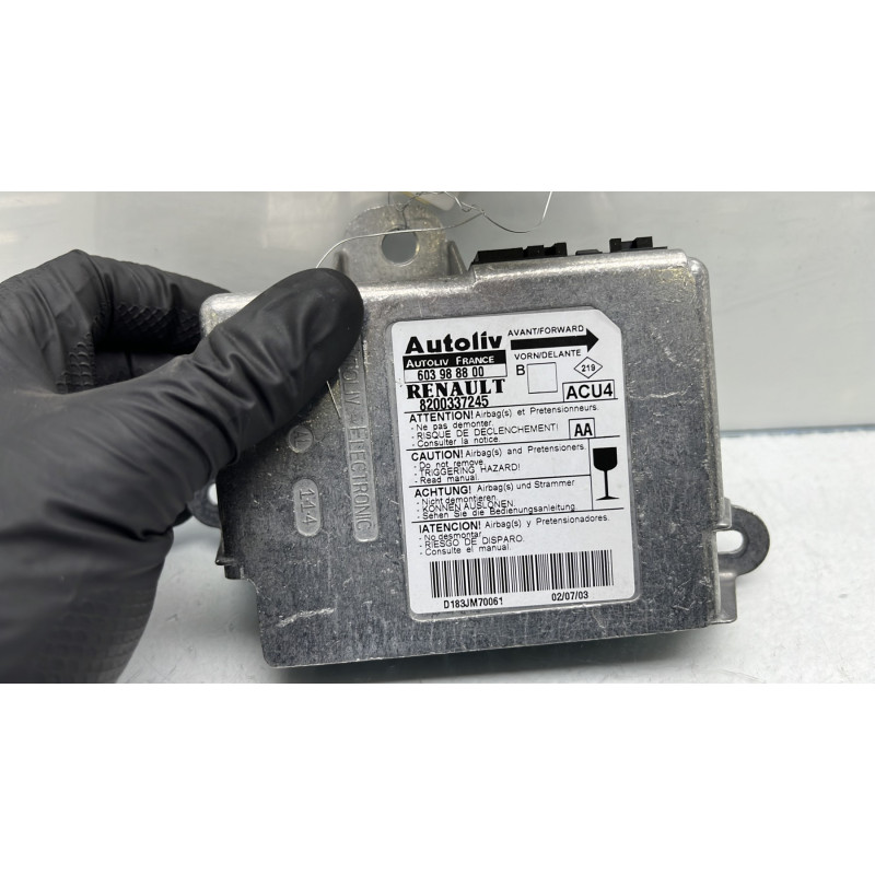 Boitier air bag RENAULT MEGANE 2 Photo n°2