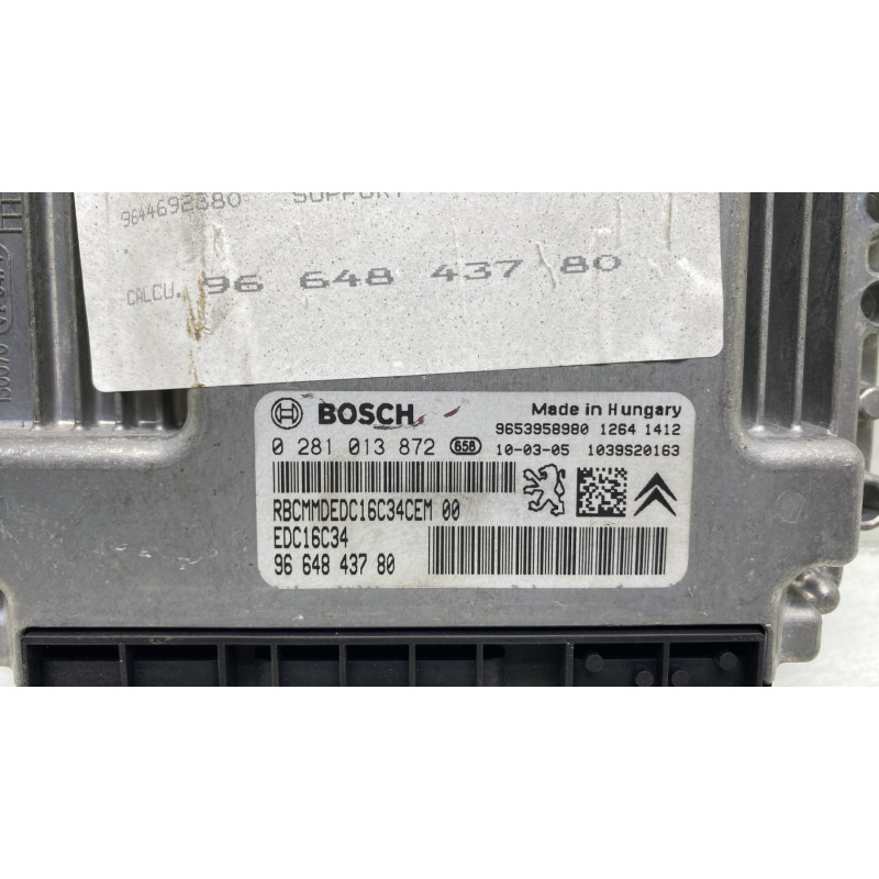 Calculateur moteur PEUGEOT 308 1 Photo n°2