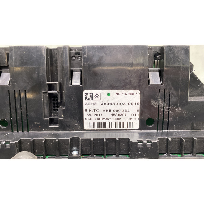Commande chauffage CITROEN C5 2 Photo n°3