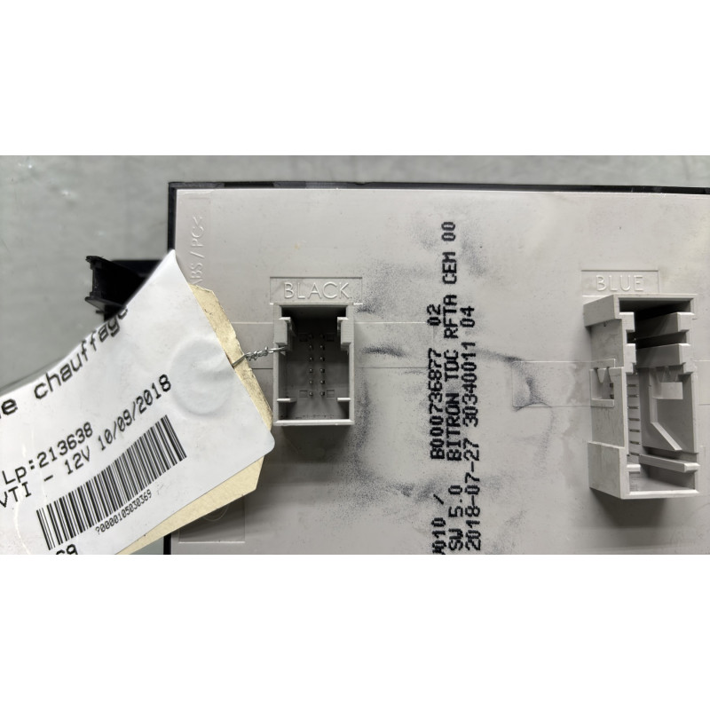 Commande chauffage PEUGEOT 108 Photo n°4