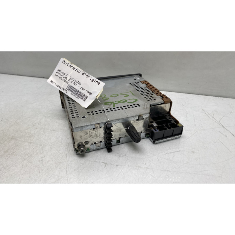 Autoradio d'origine RENAULT AVANTIME Photo n°2
