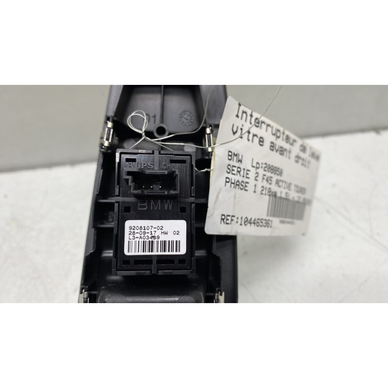 Interrupteur de leve vitre avant droit BMW SERIE 2 F45 ACTIVE Photo n°3