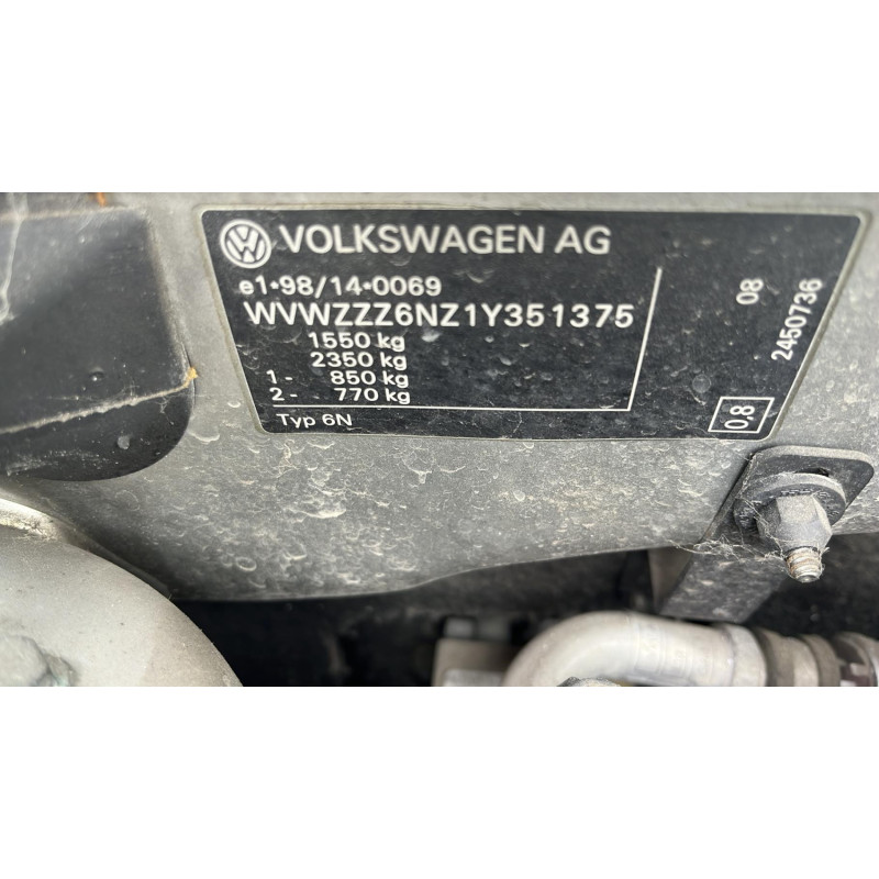 Porte avant gauche VOLKSWAGEN POLO 3 Photo n°10