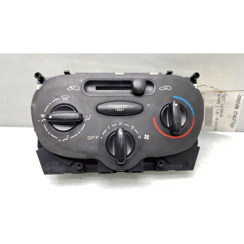 Commande chauffage PEUGEOT 206 Photo n°4