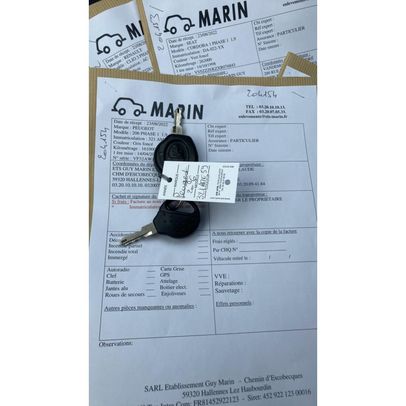 Commande chauffage PEUGEOT 206 Photo n°6