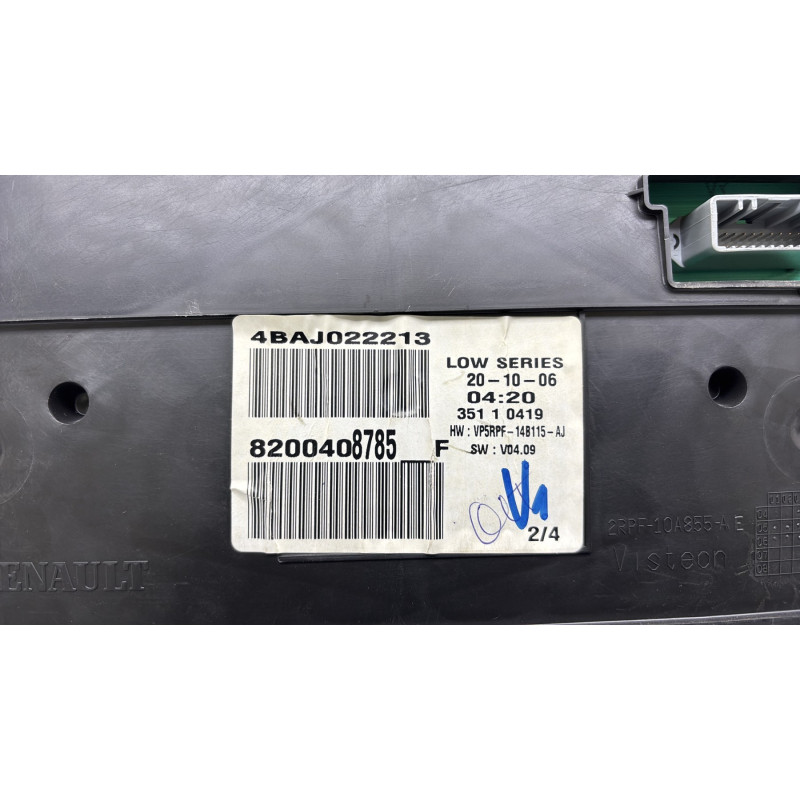 Compteur RENAULT MEGANE 2 Photo n°4