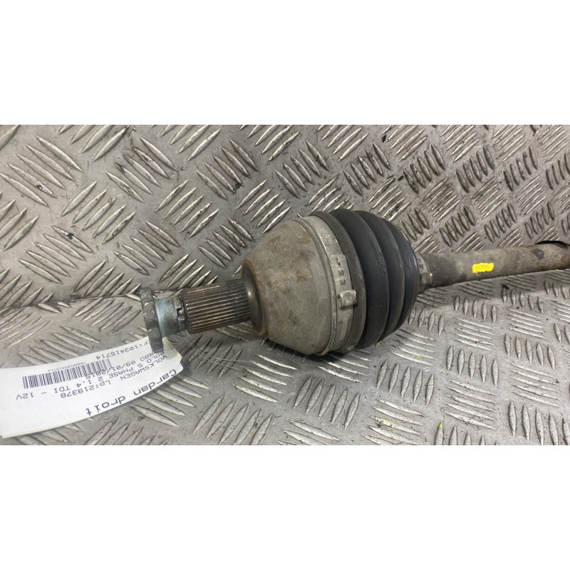Cardan droit (transmission) VOLKSWAGEN POLO 5 Photo n°2