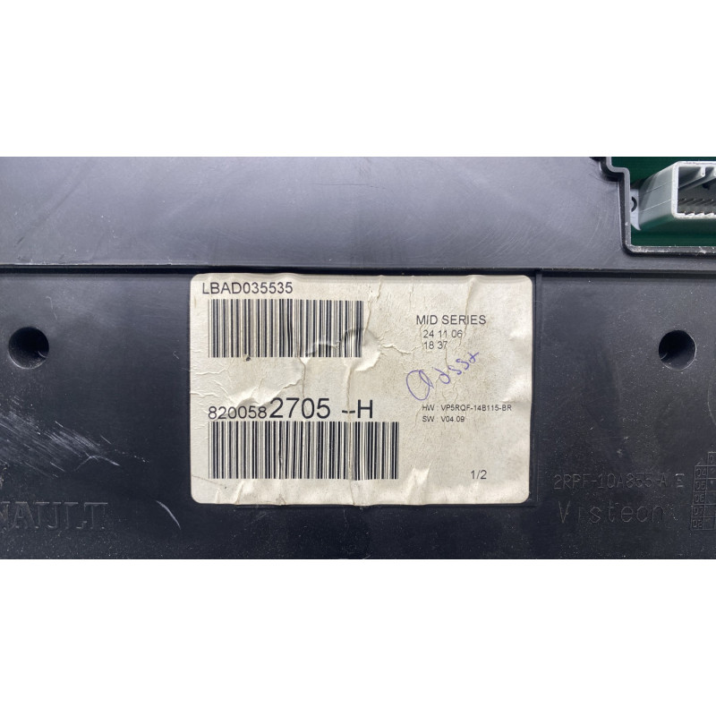 Compteur RENAULT CLIO 3 Photo n°3