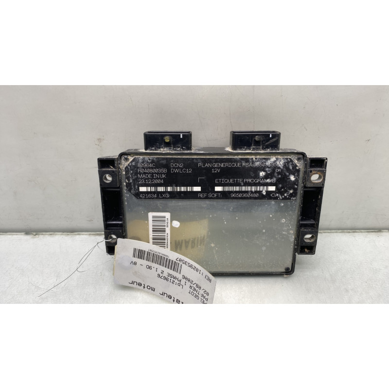 Calculateur moteur PEUGEOT PARTNER 1 Photo n°3