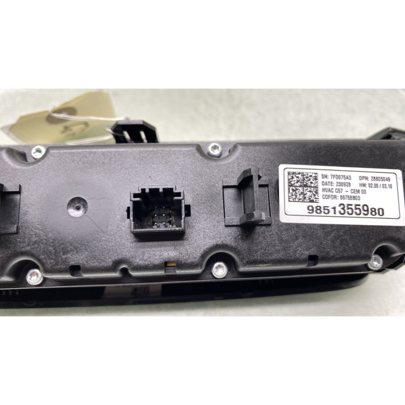 Commande chauffage OPEL CORSA F Photo n°3