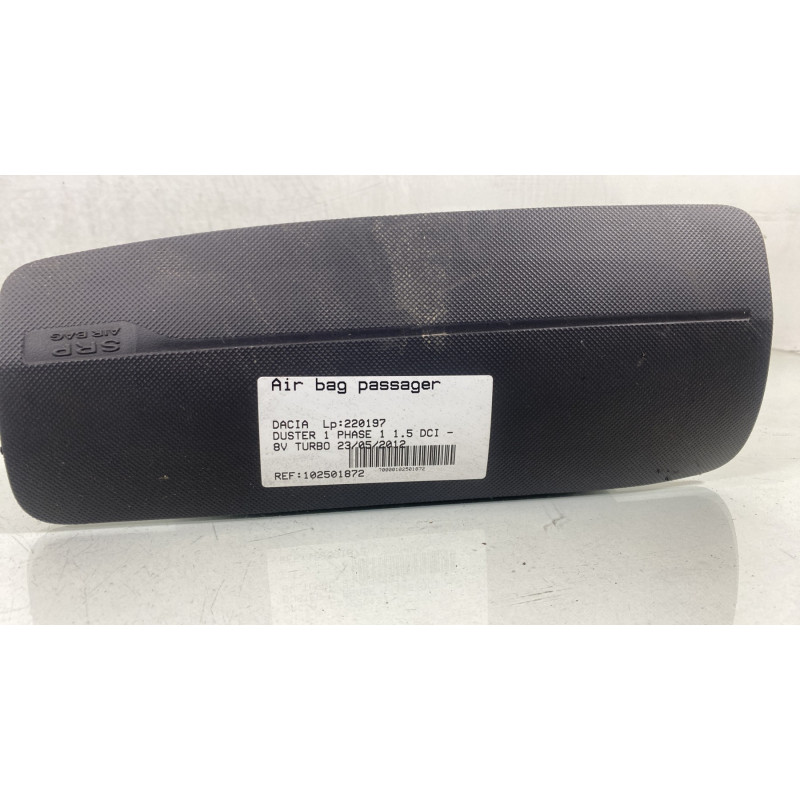 Air bag passager DACIA DUSTER 1 Photo n°4