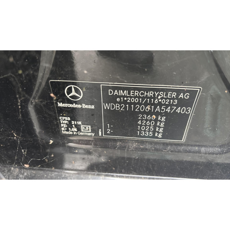 Capot MERCEDES CLASSE E 211 Photo n°17