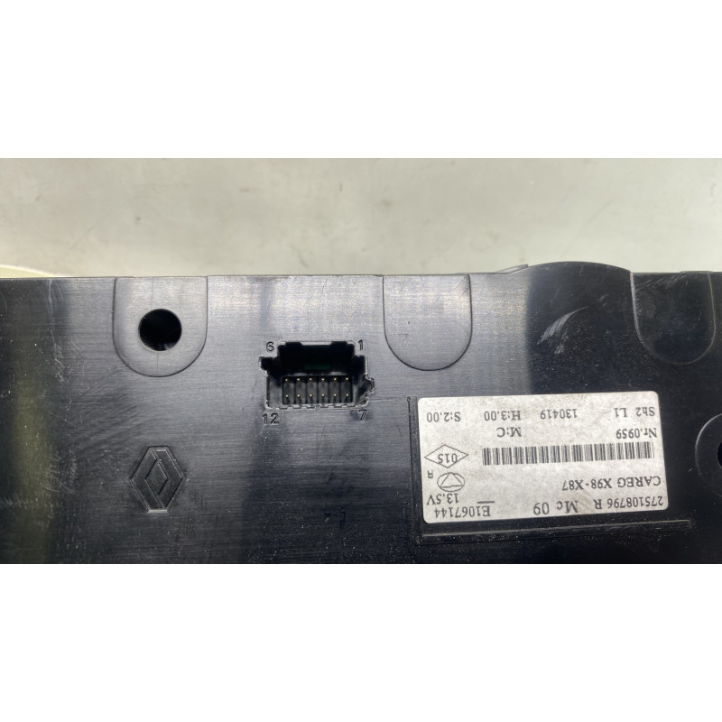 Commande chauffage RENAULT CLIO 4 Photo n°3