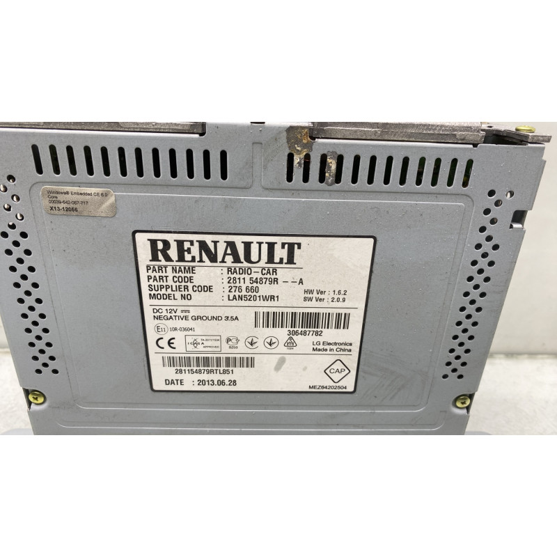 Autoradio d'origine RENAULT CAPTUR 1 Photo n°5