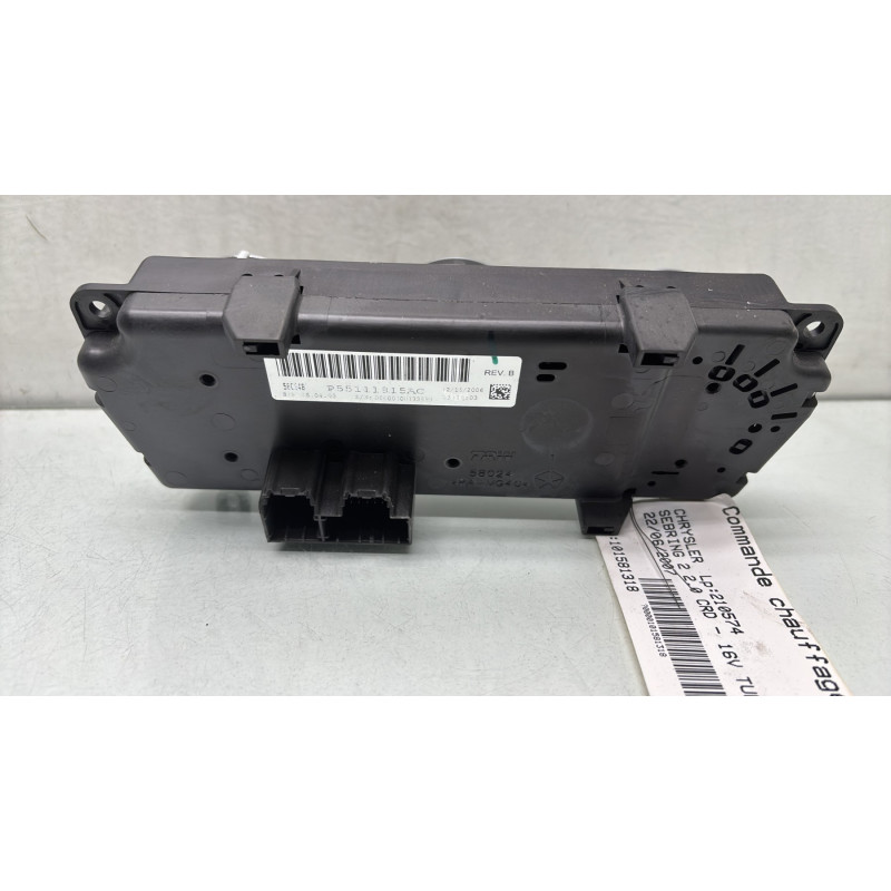 Commande chauffage CHRYSLER SEBRING 2 Photo n°2