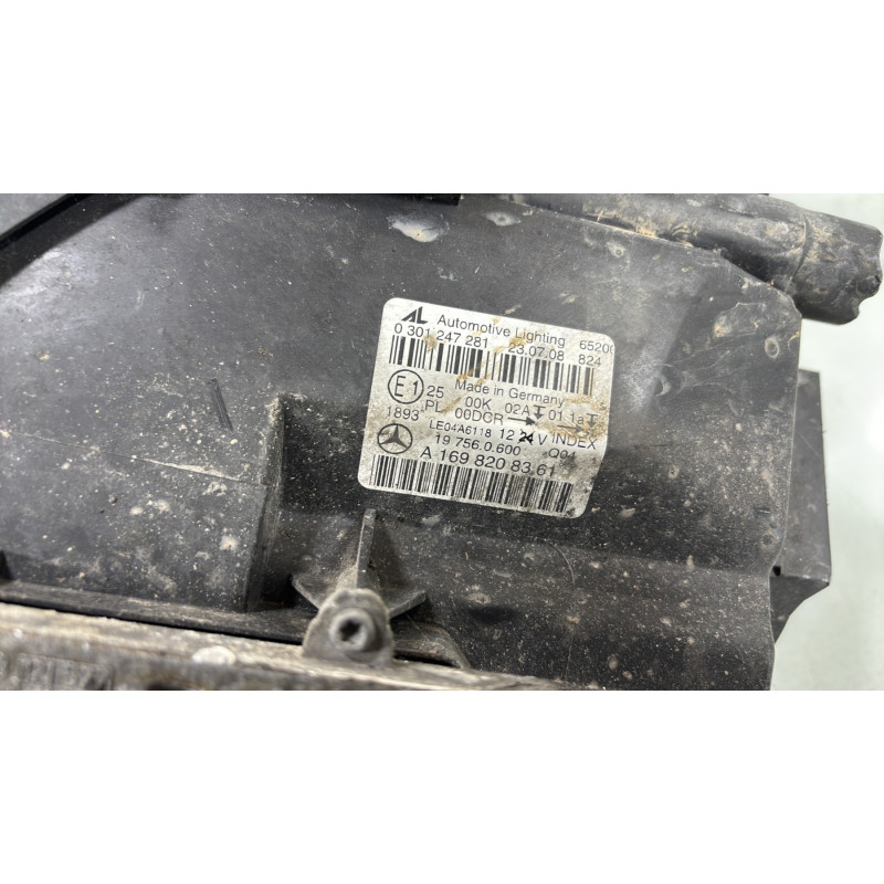 Optique avant principal gauche (feux)(phare) MERCEDES CLASSE B 245 Photo n°5