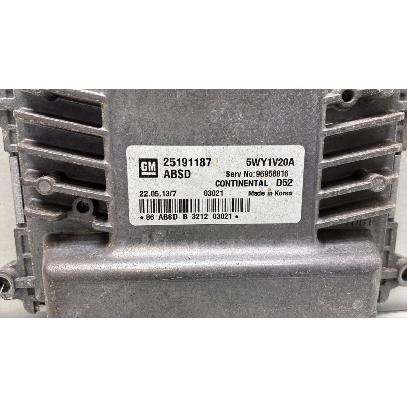 Calculateur moteur CHEVROLET SPARK Photo n°2