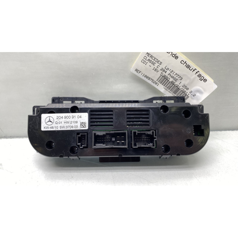Commande chauffage MERCEDES CLASSE C 204 Photo n°2