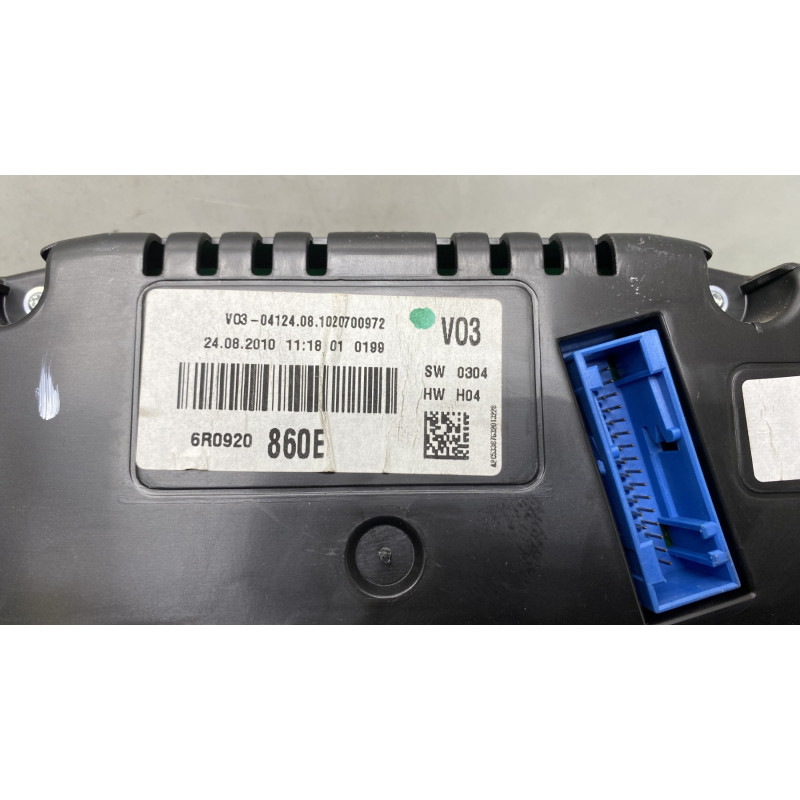Compteur VOLKSWAGEN POLO 5 Photo n°3