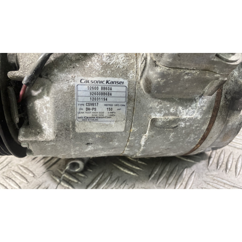 Compresseur clim NISSAN QASHQAI 1 Photo n°1