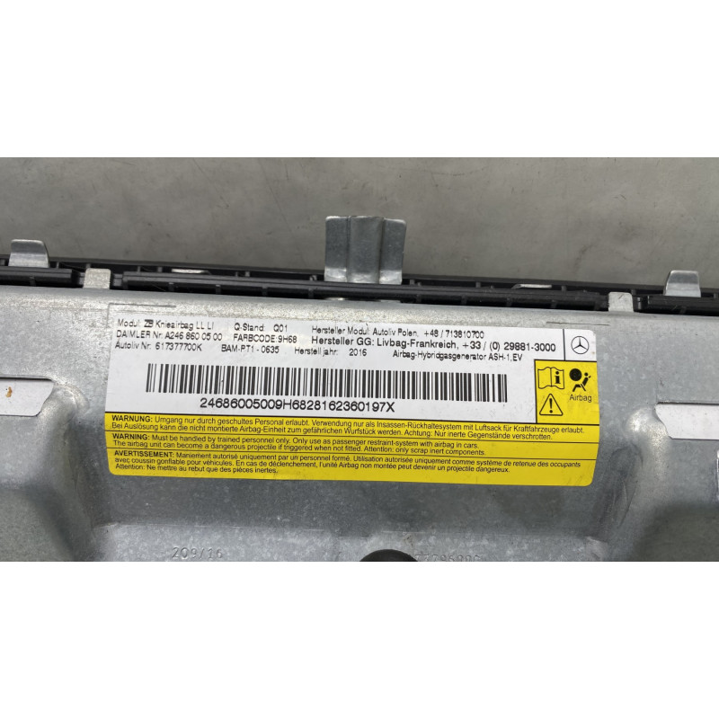Air bag genoux MERCEDES CLASSE B 246 Photo n°5