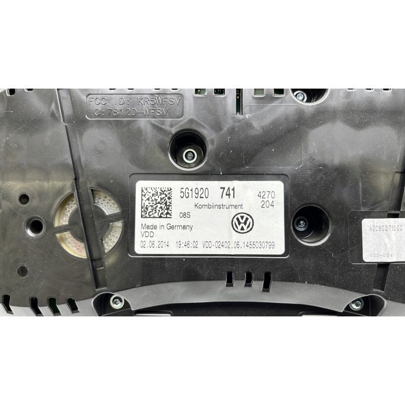 Compteur VOLKSWAGEN GOLF 7 Photo n°6