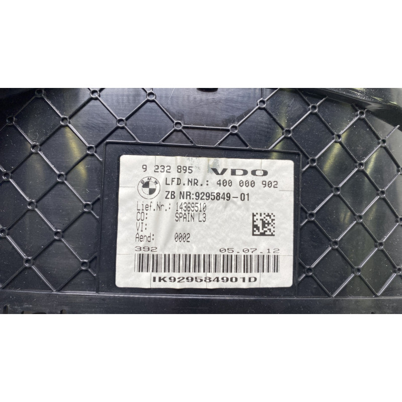 Compteur BMW SERIE 3 F30 Photo n°3