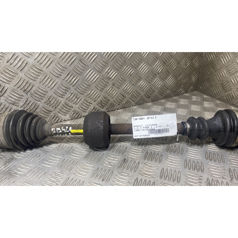 Cardan droit (transmission) RENAULT CLIO 2 Photo n°3