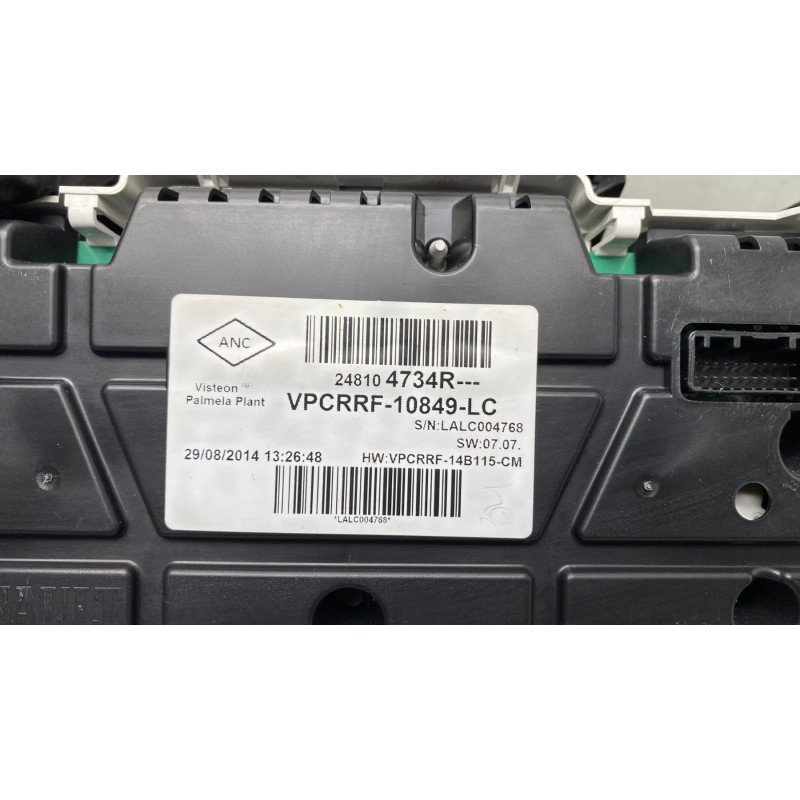 Compteur RENAULT CLIO 4 Photo n°3